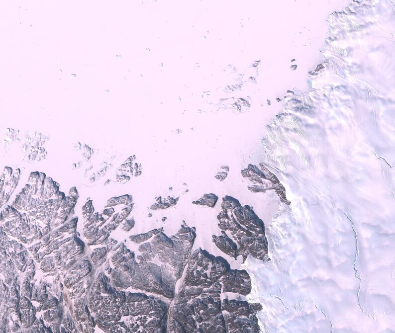 Aerial view of Humboldt Glacier - South
