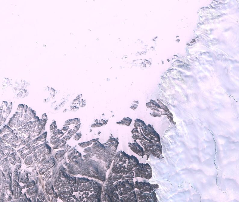Aerial view of Humboldt Glacier - South