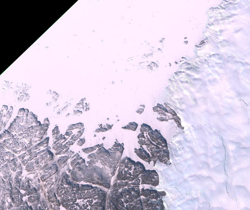Aerial view of Humboldt Glacier - South