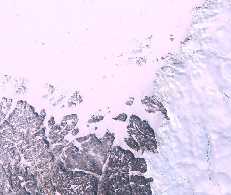 Aerial view of Humboldt Glacier - South