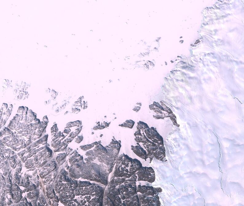 Aerial view of Humboldt Glacier - South