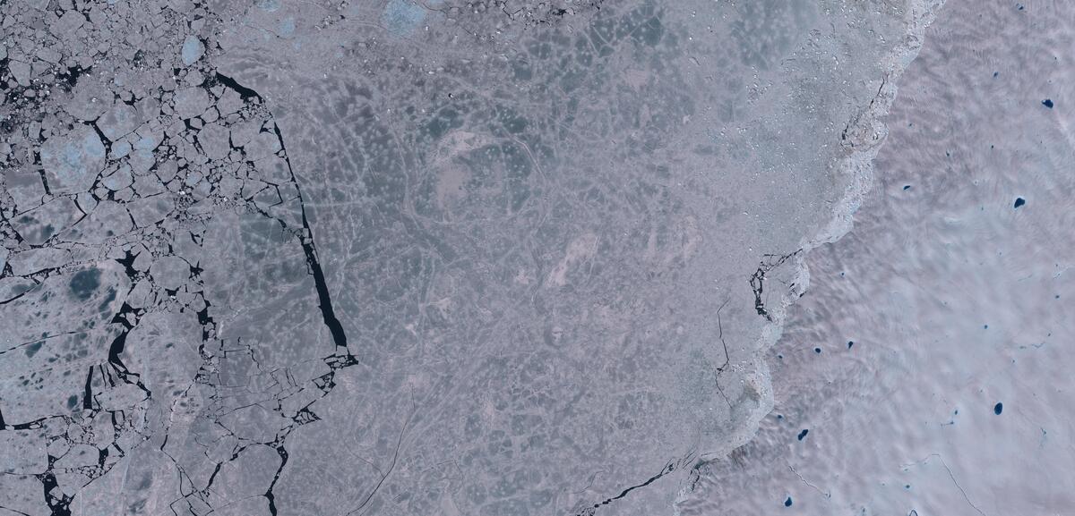 Aerial view of Humboldt Glacier