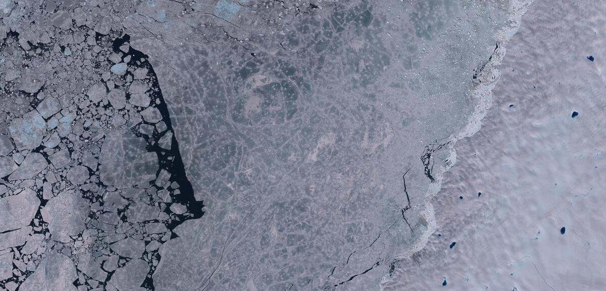 Aerial view of Humboldt Glacier