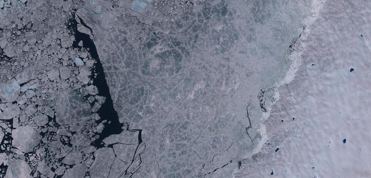 Aerial view of Humboldt Glacier