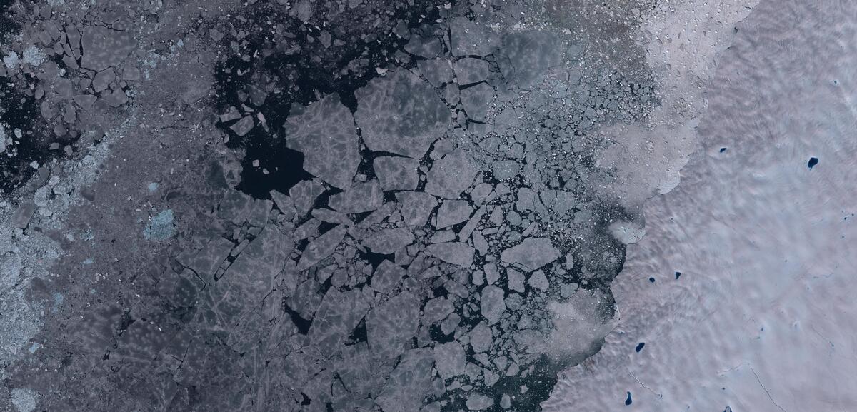 Aerial view of Humboldt Glacier