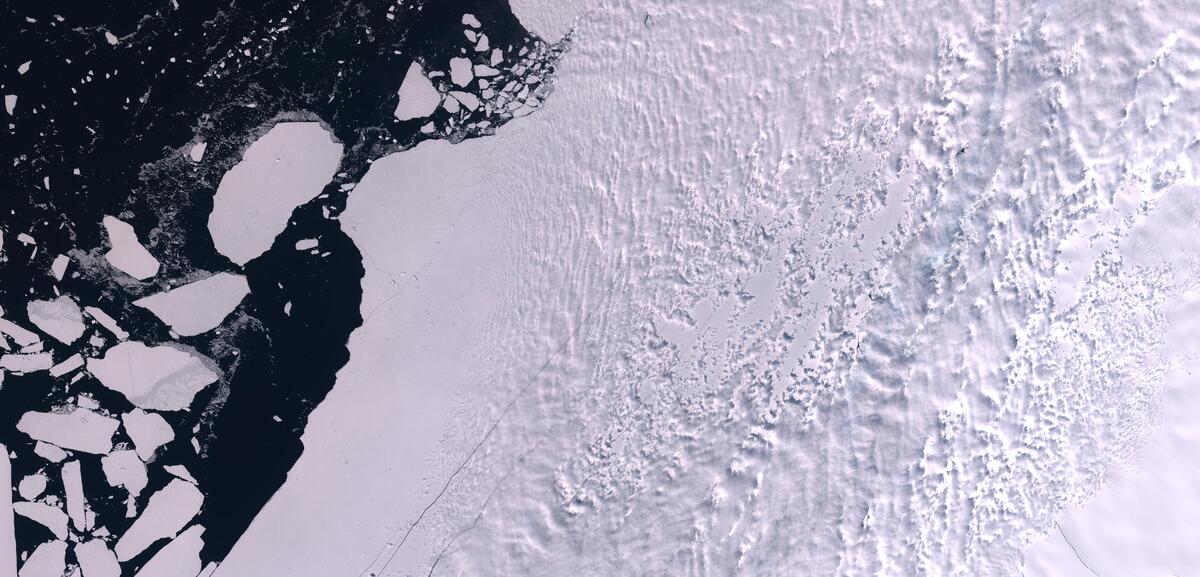 Aerial view of Humboldt Glacier