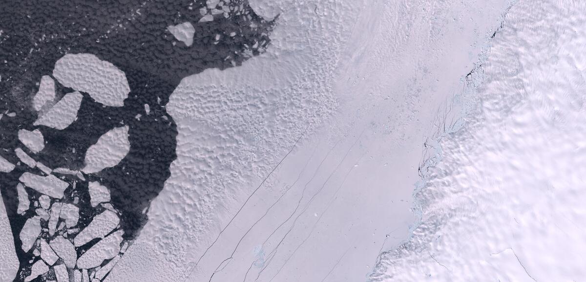 Aerial view of Humboldt Glacier