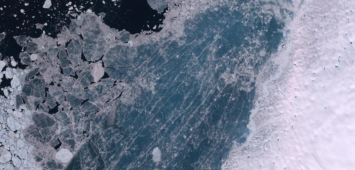 Aerial view of Humboldt Glacier