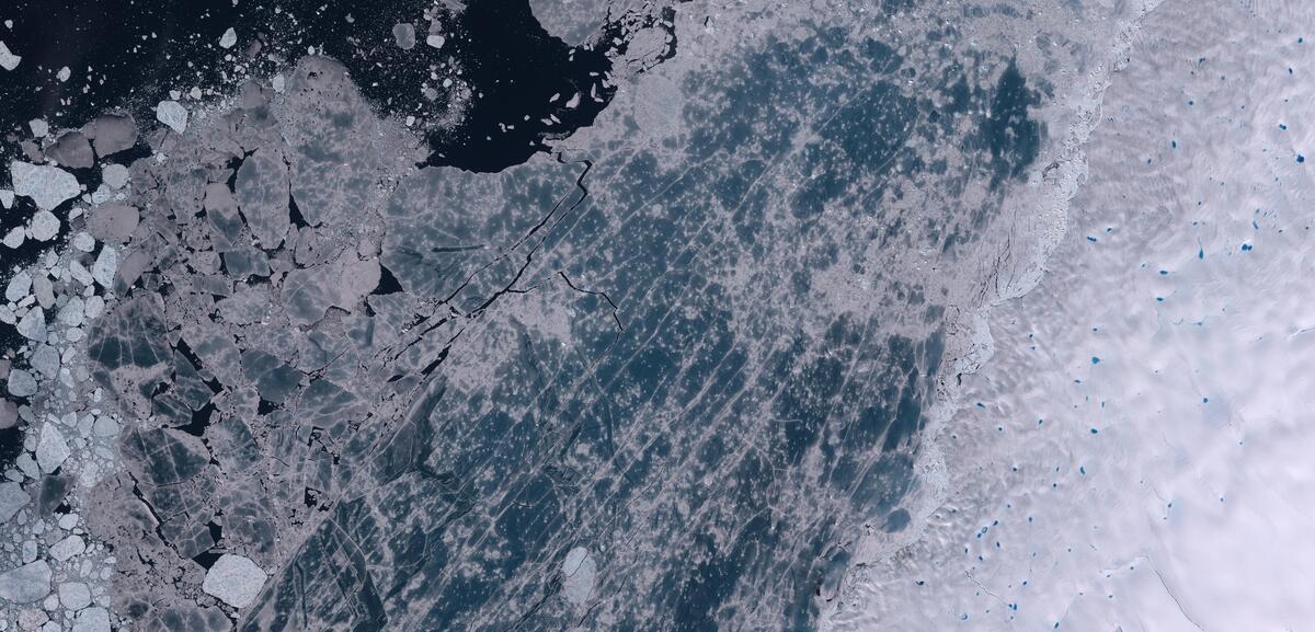 Aerial view of Humboldt Glacier