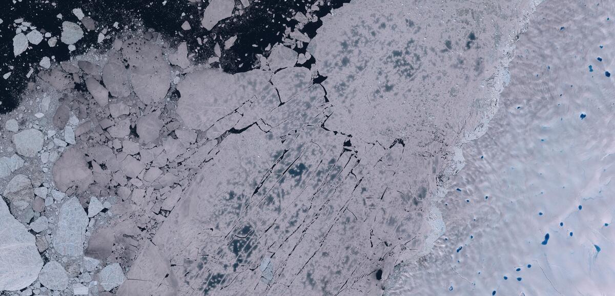 Aerial view of Humboldt Glacier