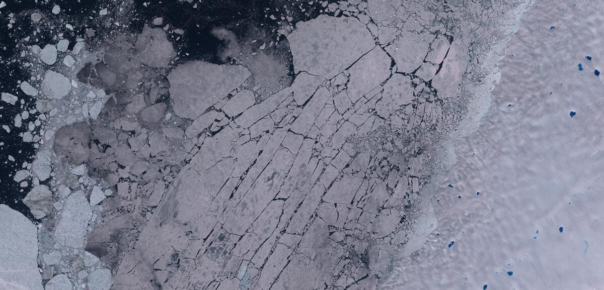 Aerial view of Humboldt Glacier