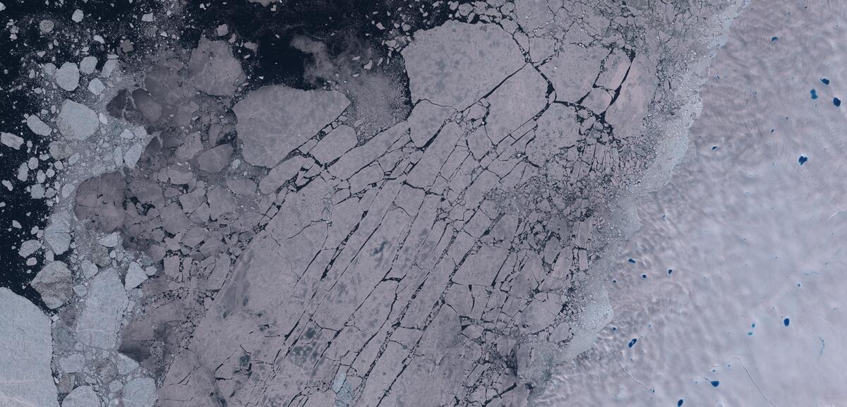 Aerial view of Humboldt Glacier