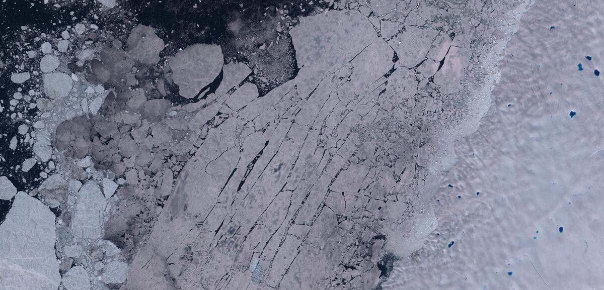 Aerial view of Humboldt Glacier