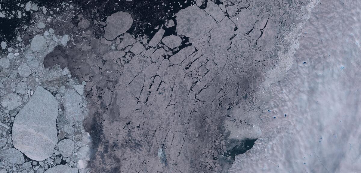 Aerial view of Humboldt Glacier