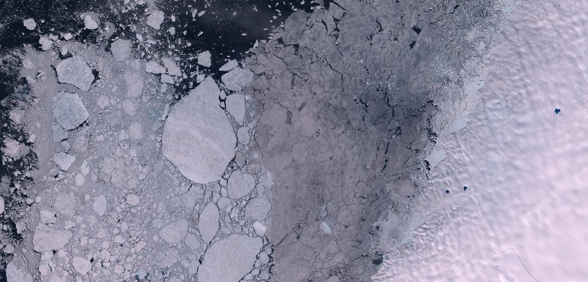 Aerial view of Humboldt Glacier