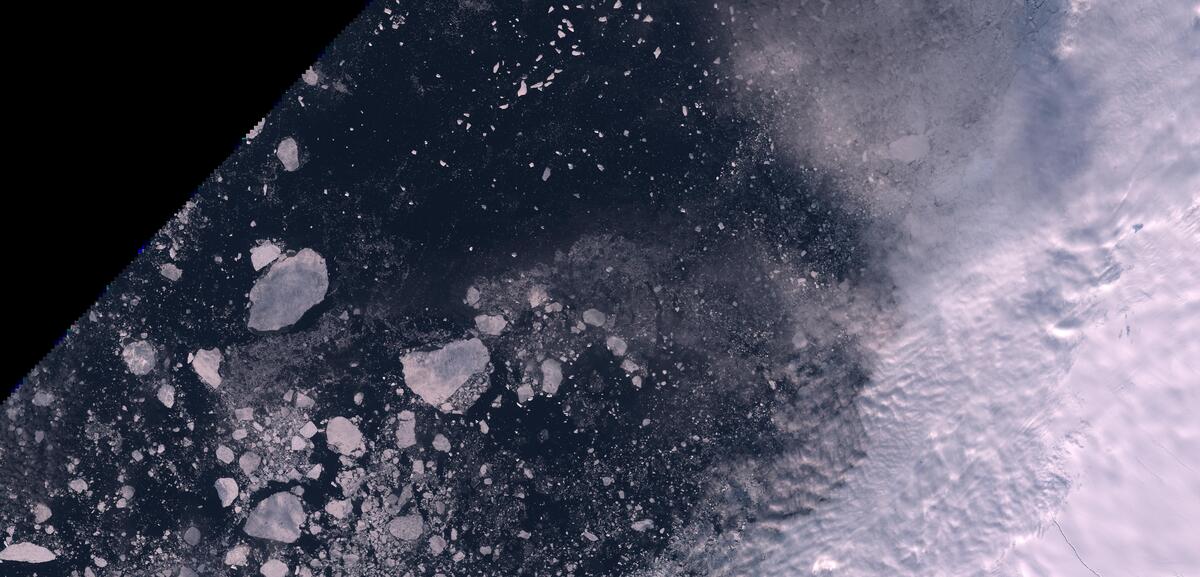 Aerial view of Humboldt Glacier