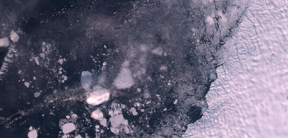 Aerial view of Humboldt Glacier