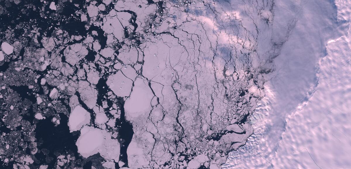 Aerial view of Humboldt Glacier