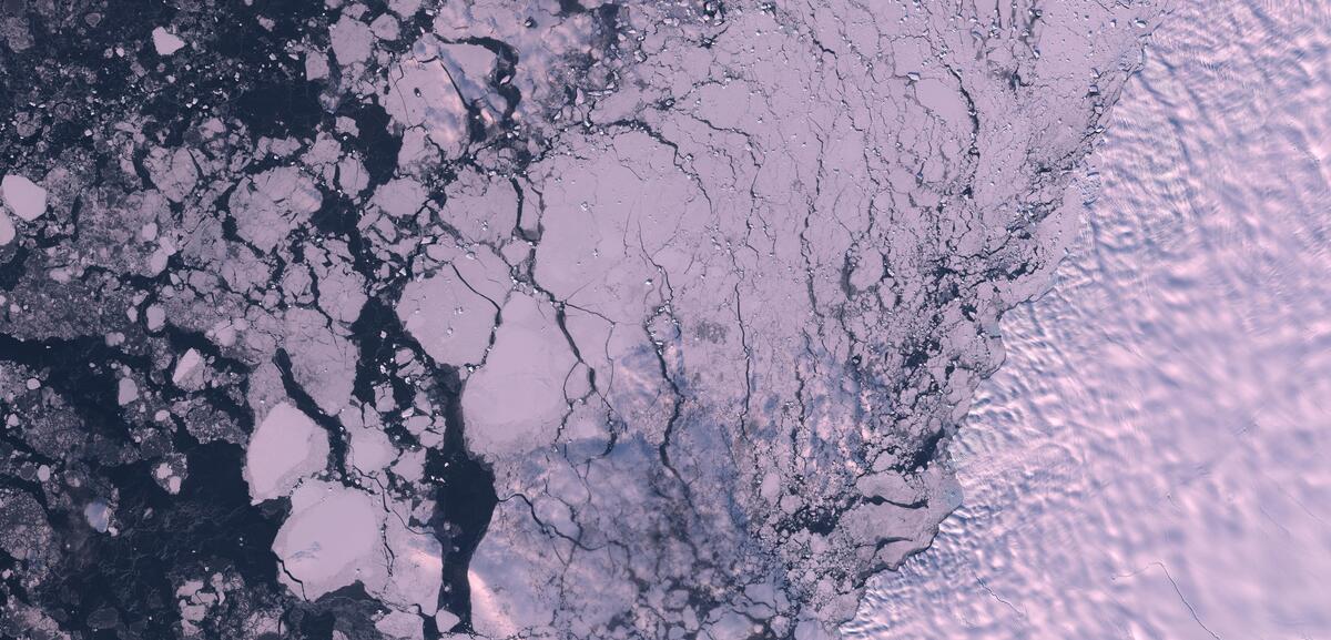 Aerial view of Humboldt Glacier