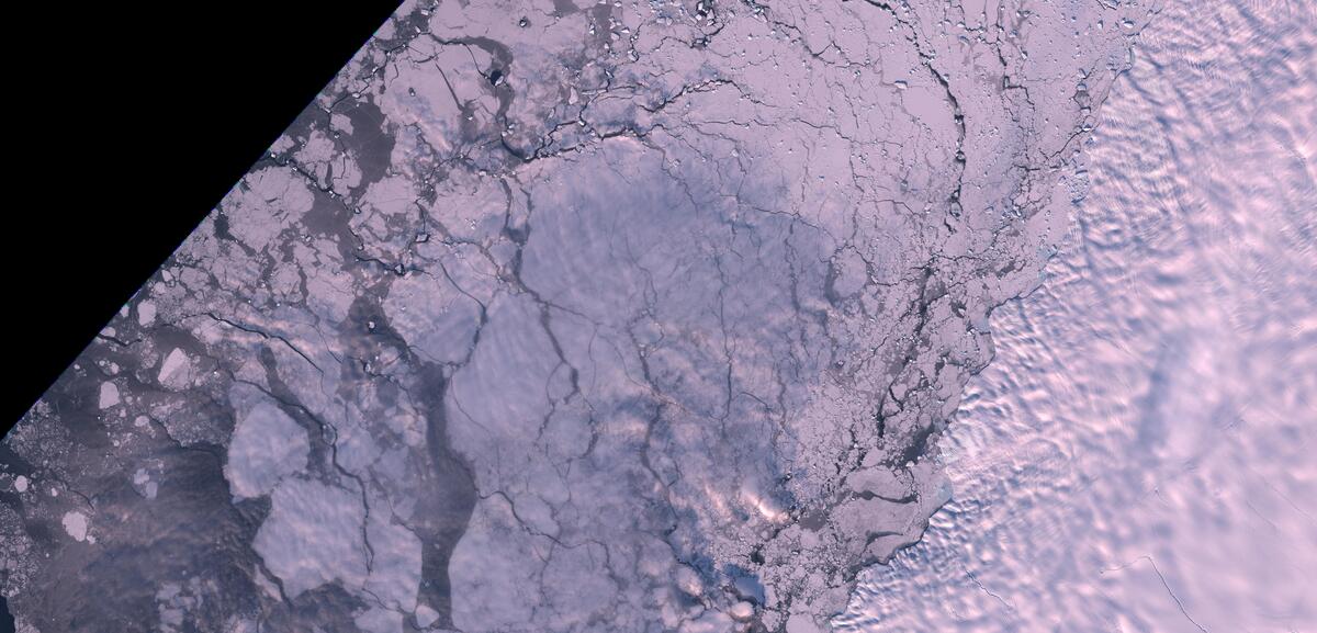 Aerial view of Humboldt Glacier