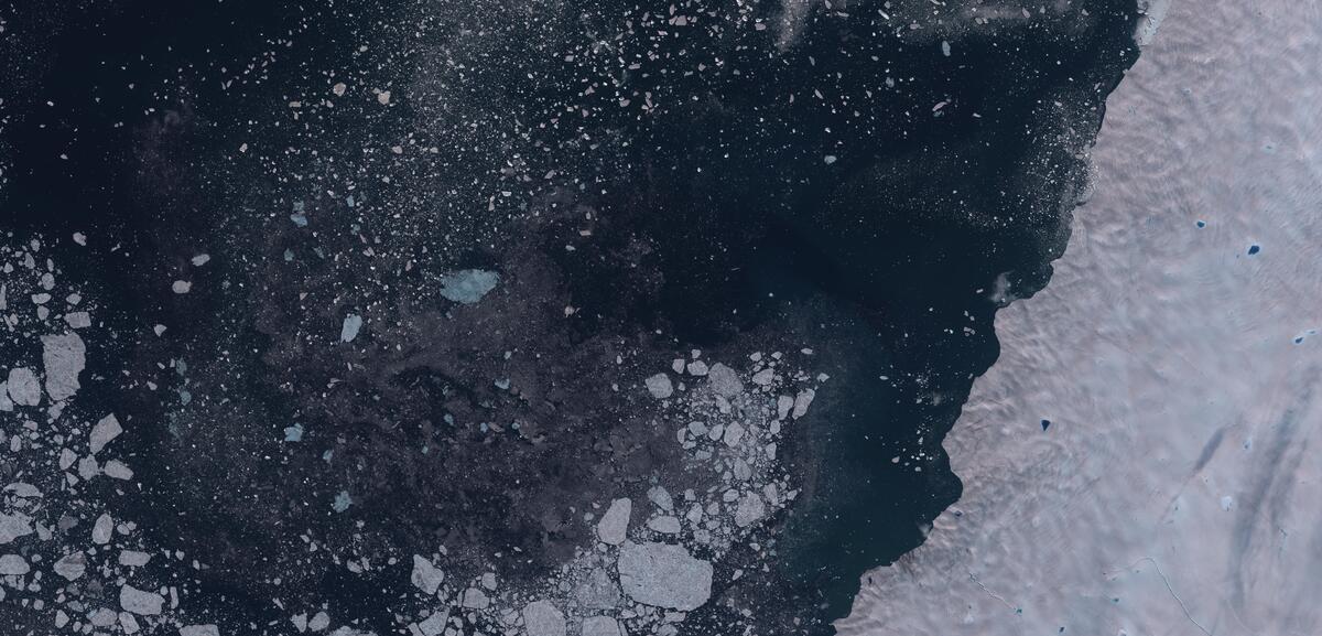 Aerial view of Humboldt Glacier