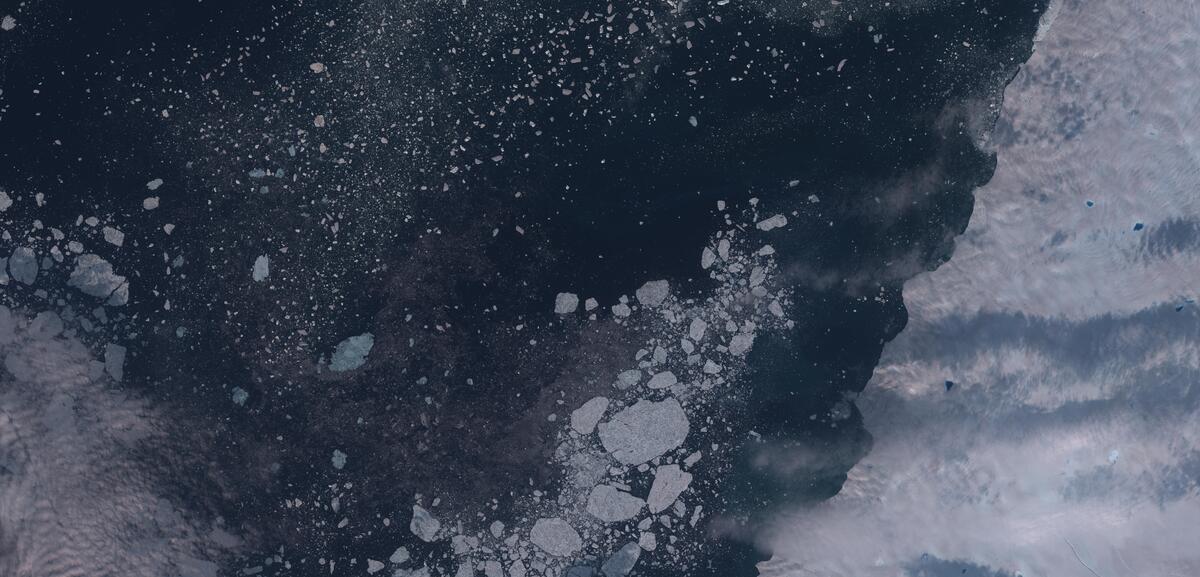 Aerial view of Humboldt Glacier