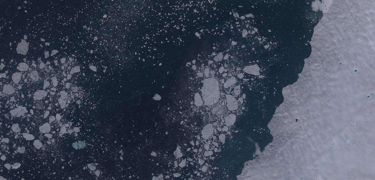 Aerial view of Humboldt Glacier