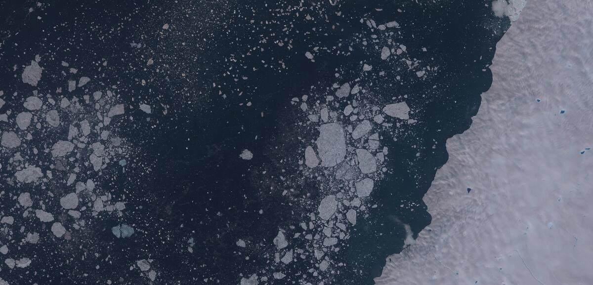 Aerial view of Humboldt Glacier