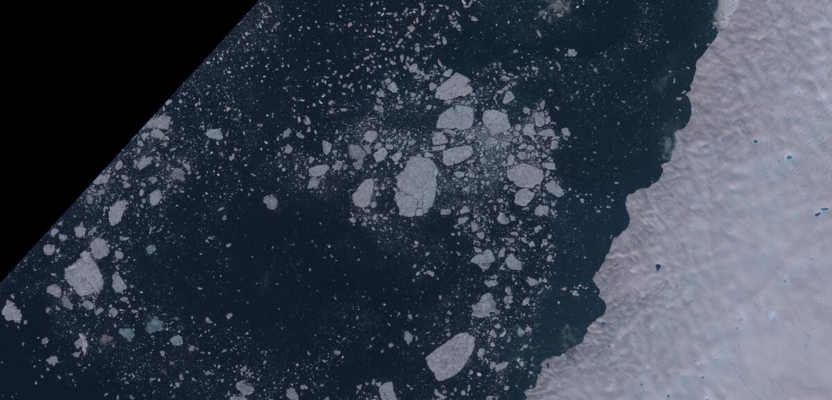 Aerial view of Humboldt Glacier