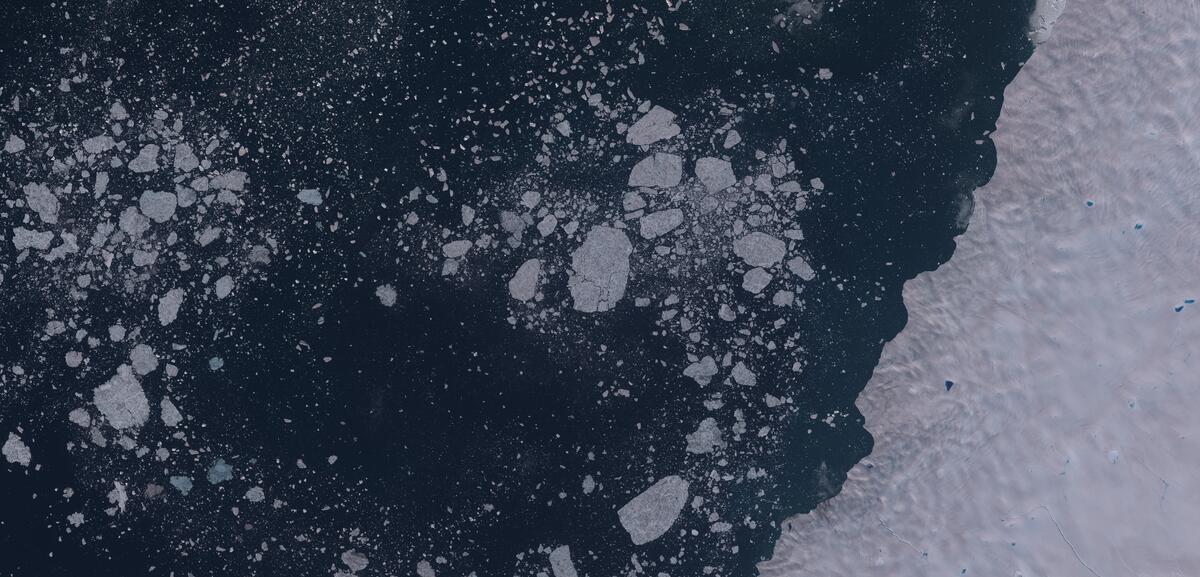 Aerial view of Humboldt Glacier