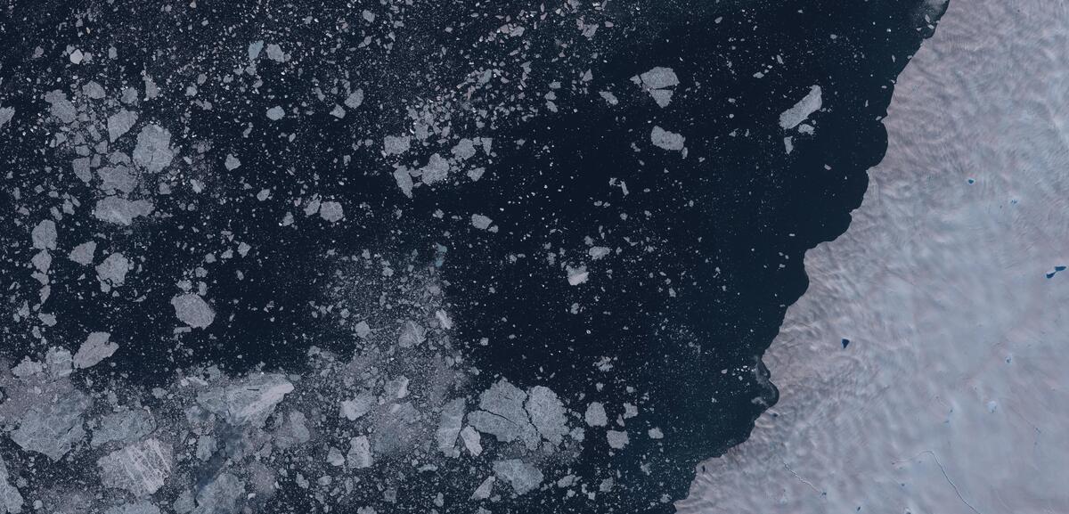 Aerial view of Humboldt Glacier