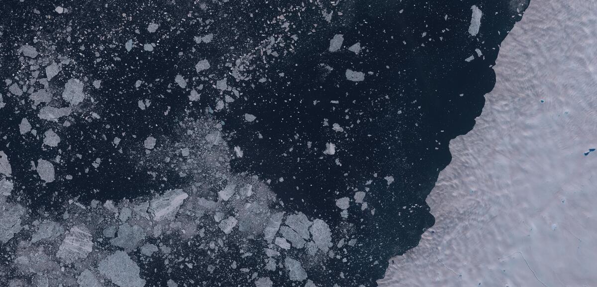 Aerial view of Humboldt Glacier