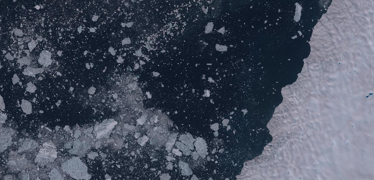 Aerial view of Humboldt Glacier