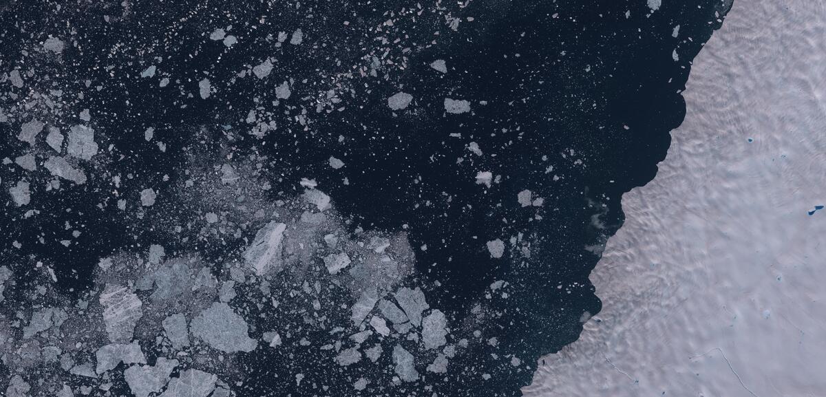 Aerial view of Humboldt Glacier