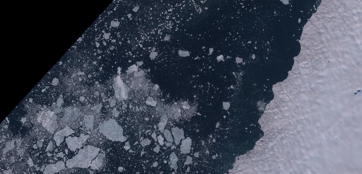 Aerial view of Humboldt Glacier