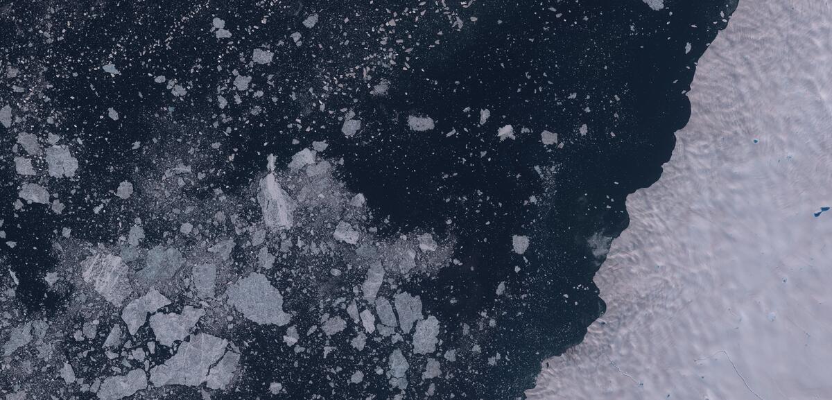 Aerial view of Humboldt Glacier