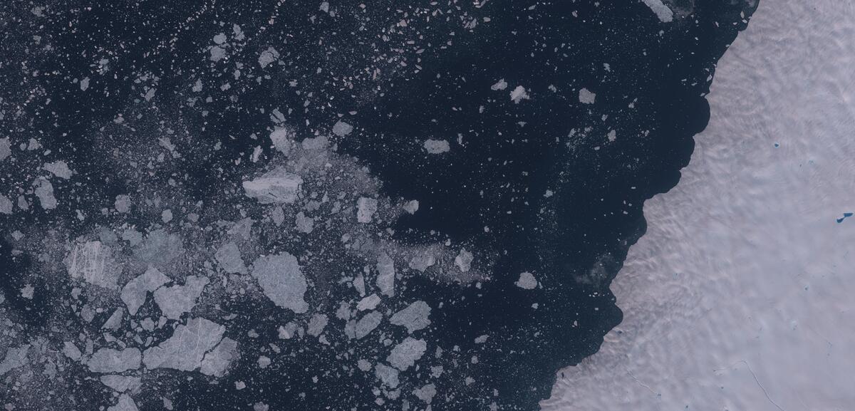 Aerial view of Humboldt Glacier