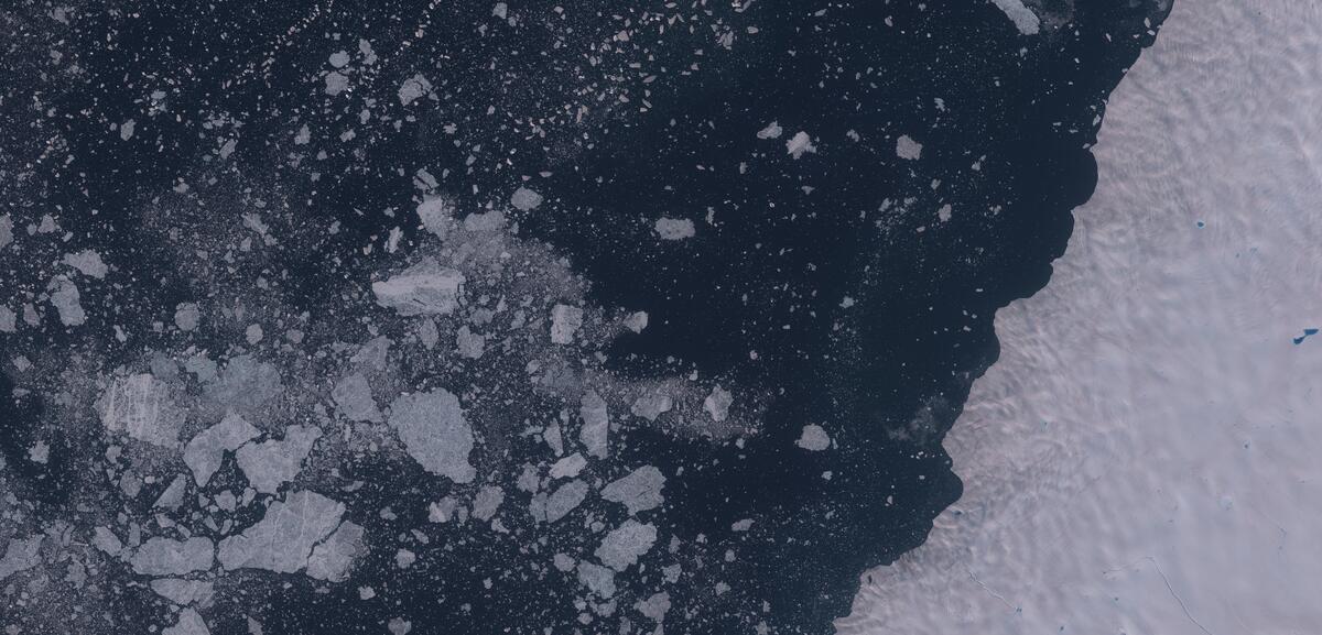 Aerial view of Humboldt Glacier