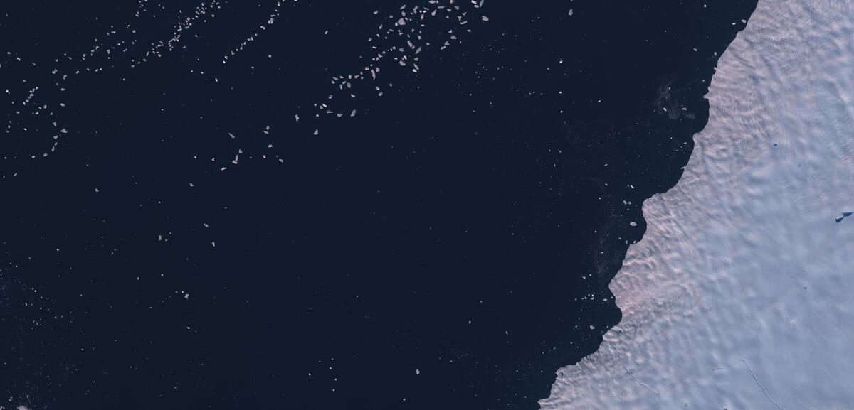 Aerial view of Humboldt Glacier