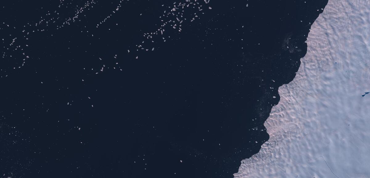 Aerial view of Humboldt Glacier