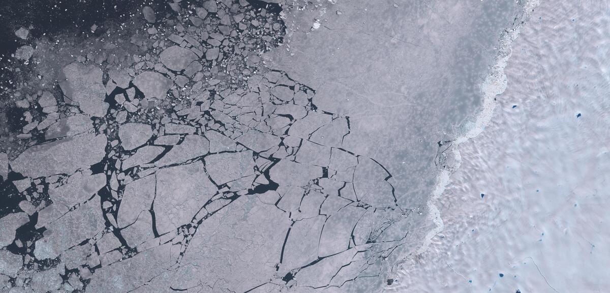 Aerial view of Humboldt Glacier