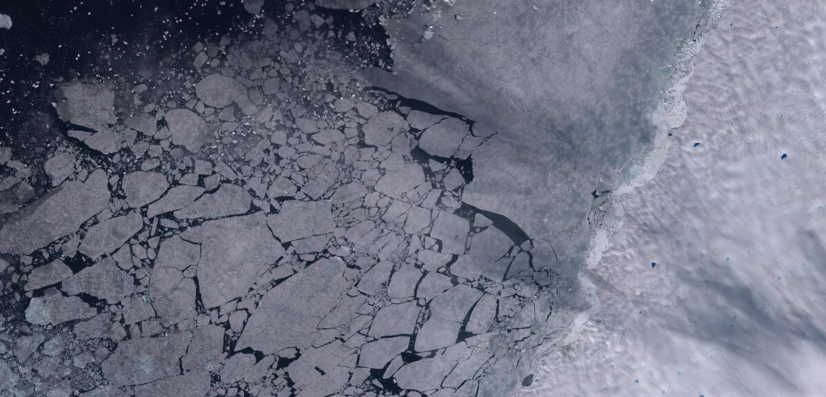 Aerial view of Humboldt Glacier