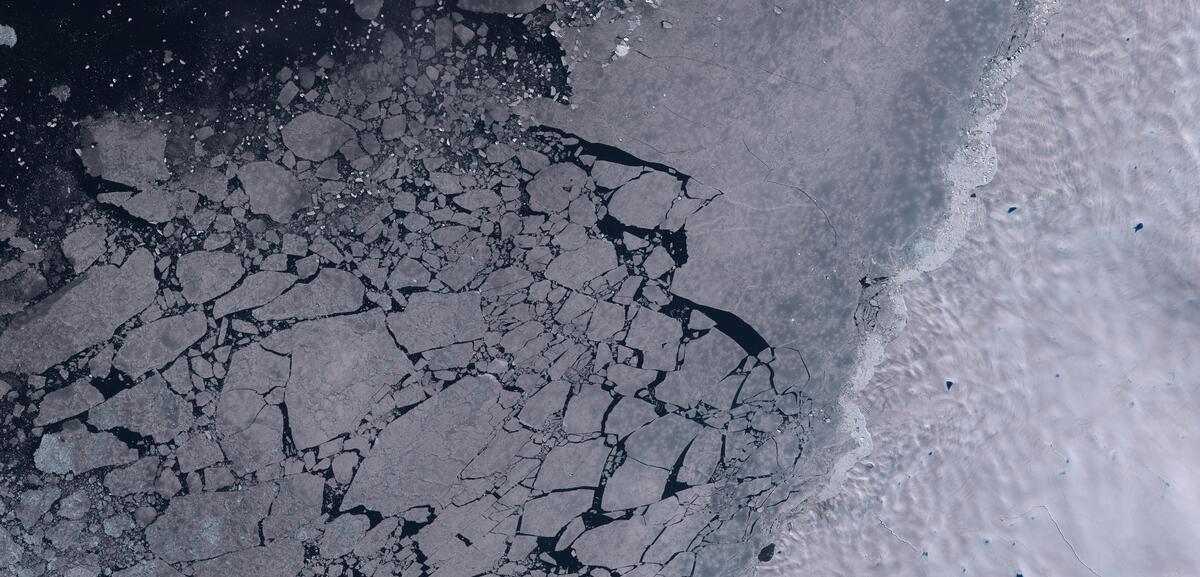 Aerial view of Humboldt Glacier