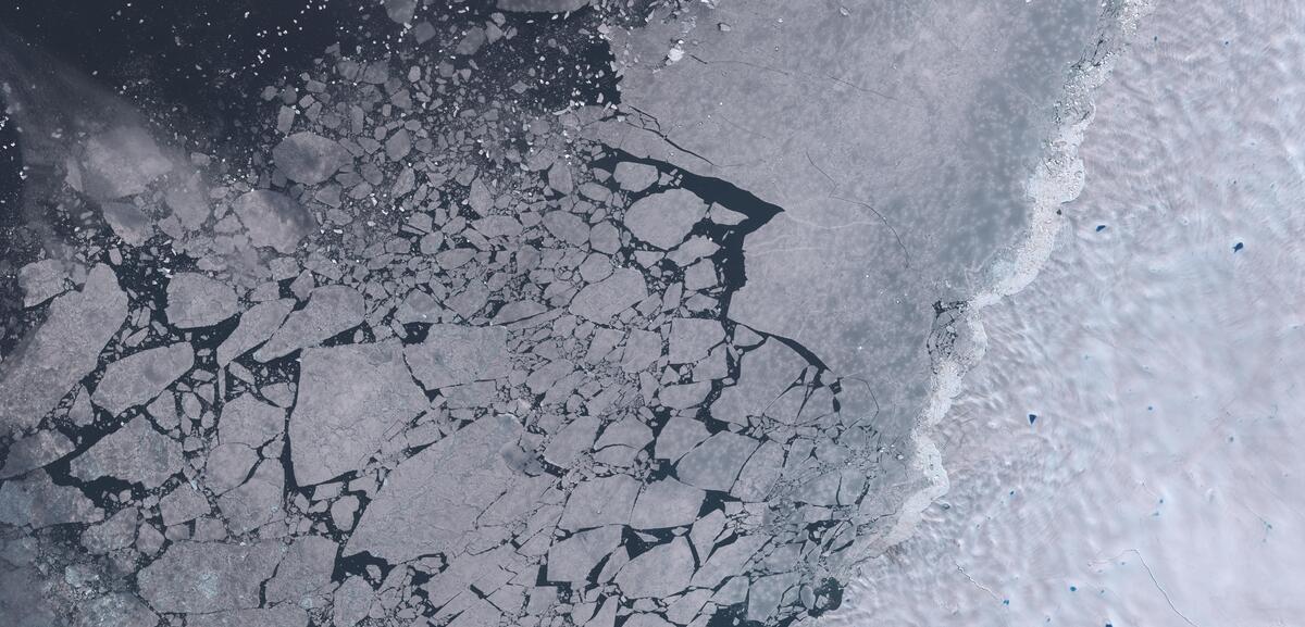 Aerial view of Humboldt Glacier