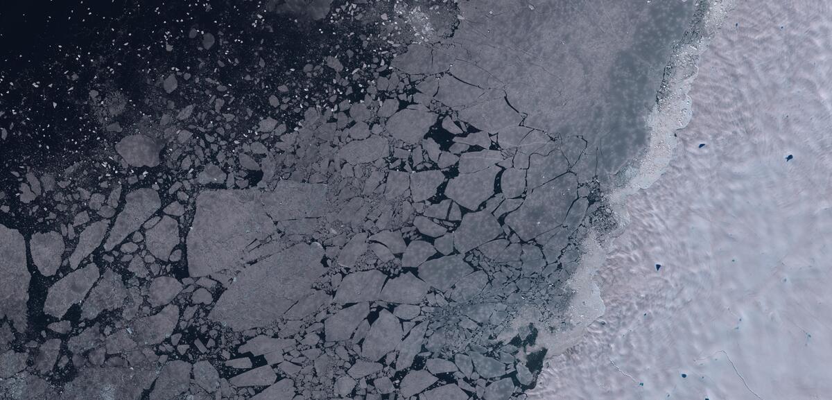 Aerial view of Humboldt Glacier