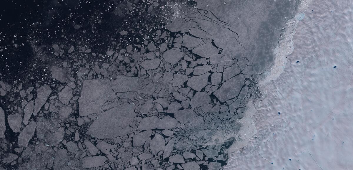 Aerial view of Humboldt Glacier