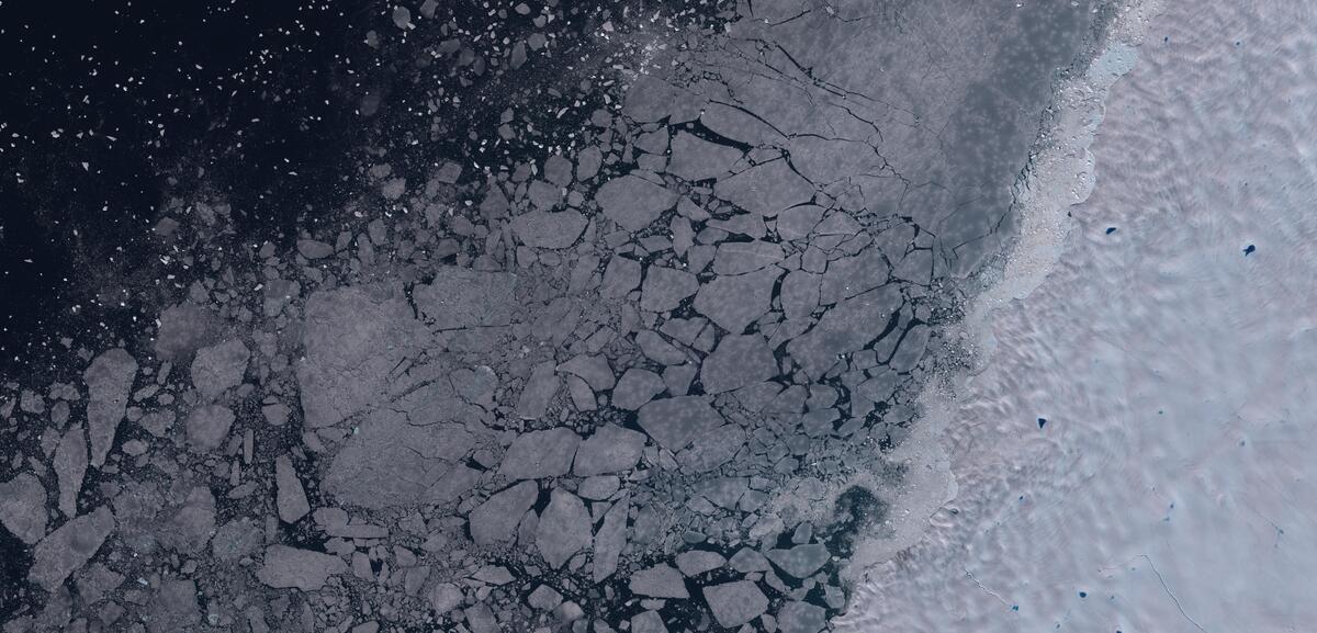 Aerial view of Humboldt Glacier