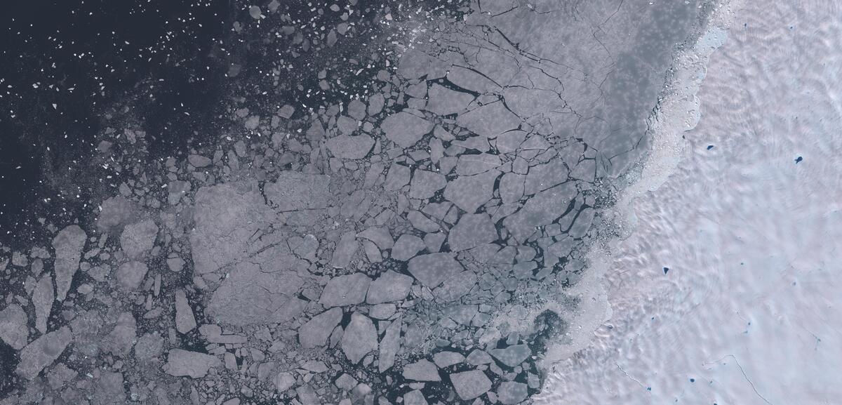 Aerial view of Humboldt Glacier