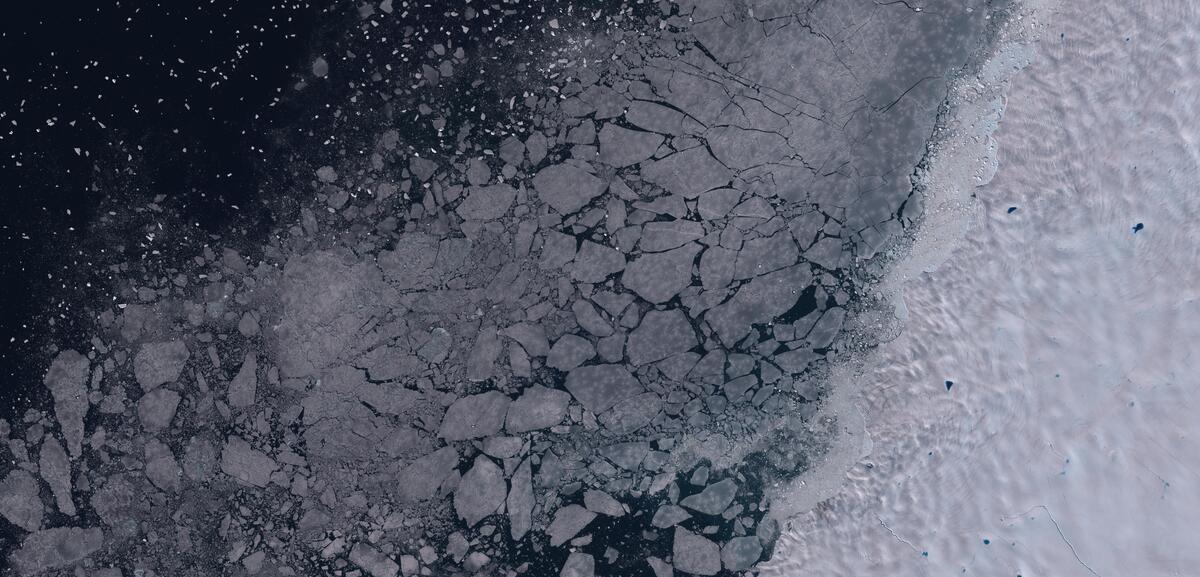 Aerial view of Humboldt Glacier