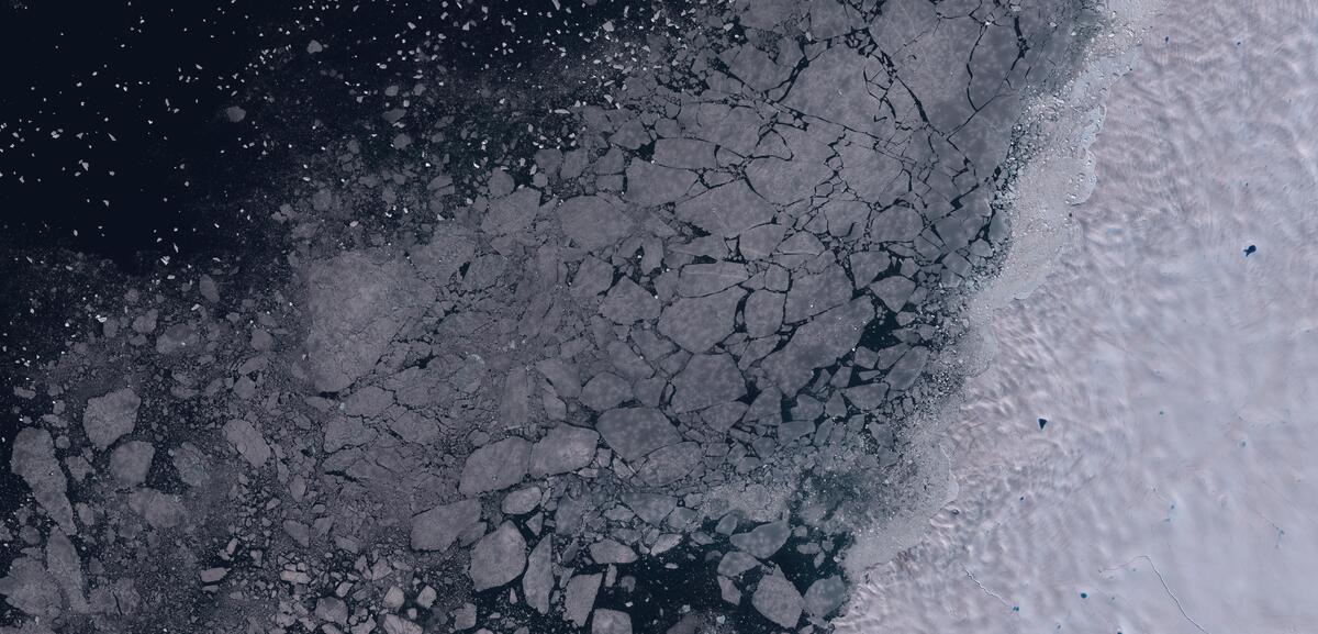 Aerial view of Humboldt Glacier